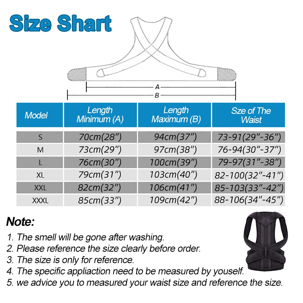 Adjustable Posture Correction Back Brace – Breathable Lumbar Support (Men/Women)