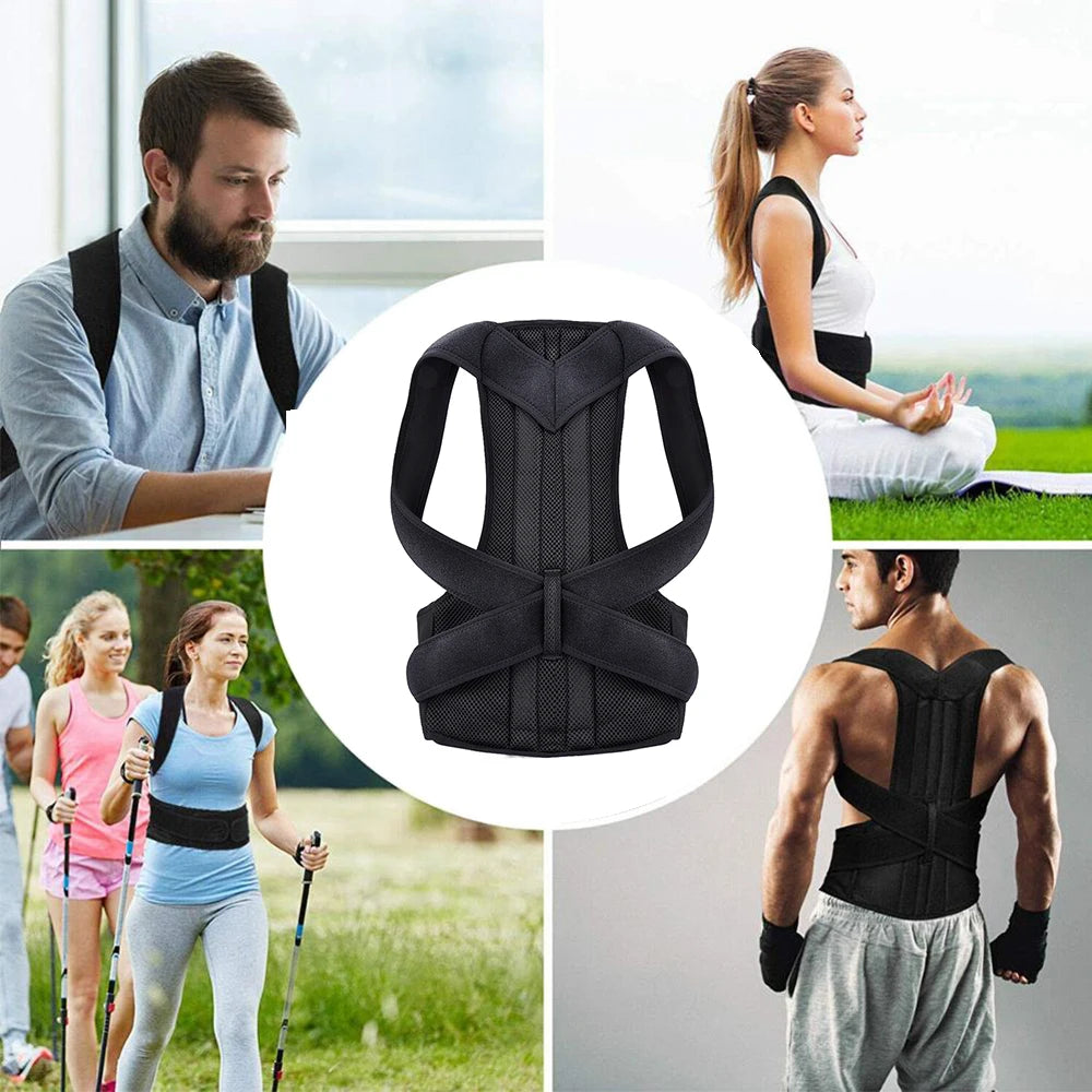 Adjustable Posture Correction Back Brace – Breathable Lumbar Support (Men/Women)